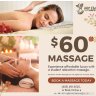 $60/hr Student Massages! Book Now for Affordable Luxury!