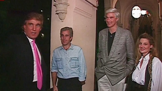 NBC News aired footage which showed Trump partying with Jeffrey Epstein at the former's Mar-a-Lago property in Florida in 1992. 