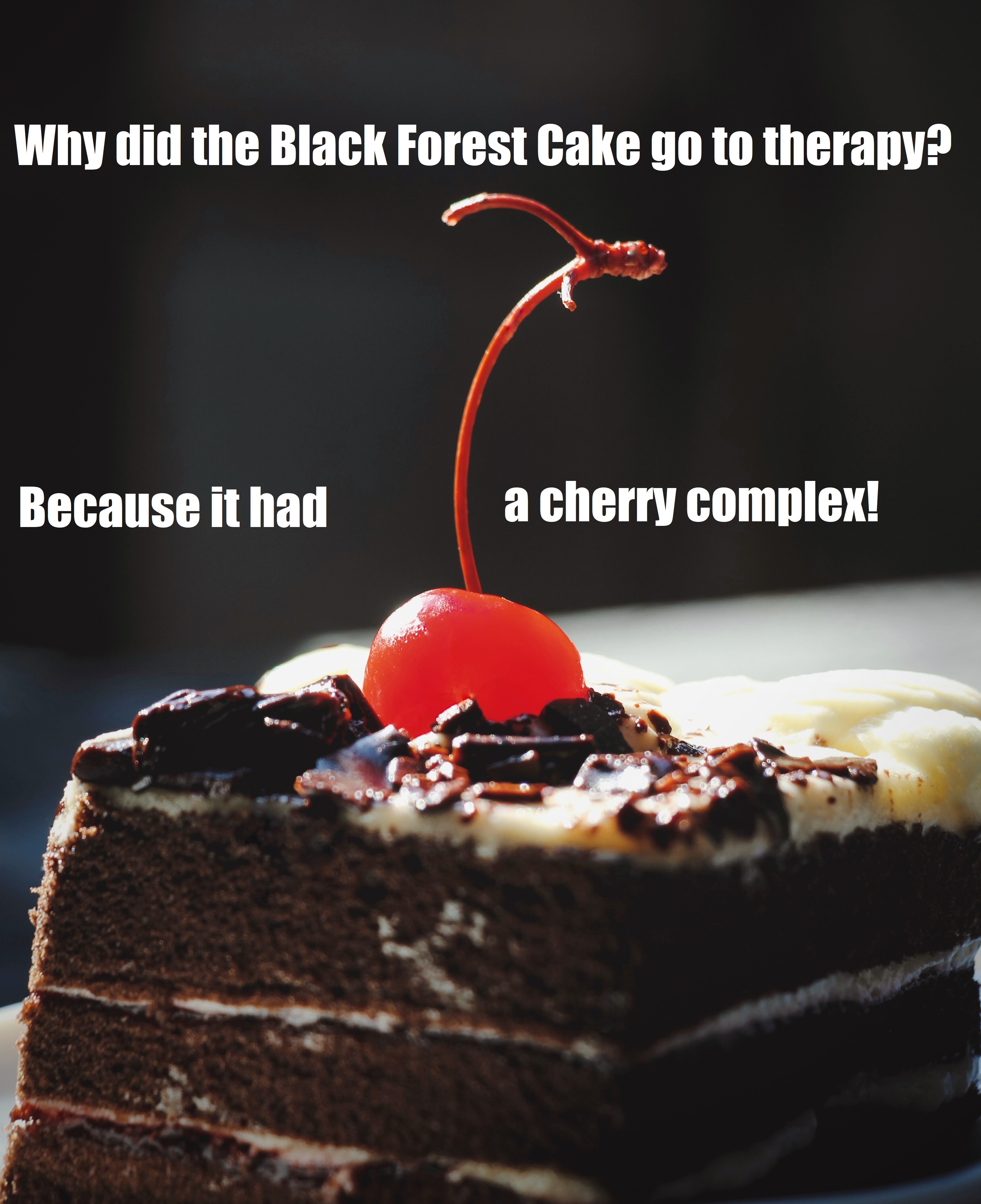 Why did the Black Forest Cake go to therapy?